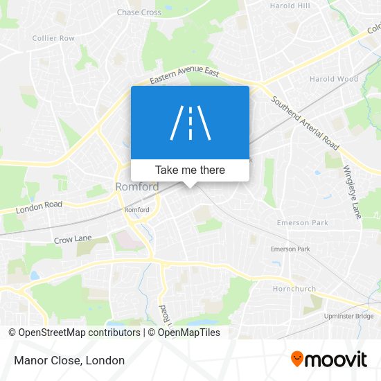 Manor Close map