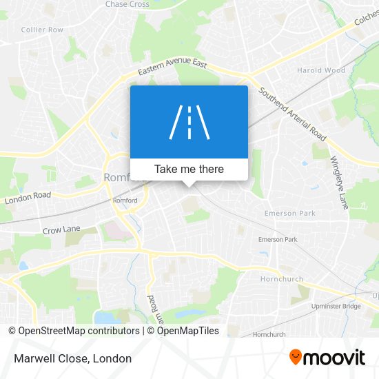 Marwell Close map