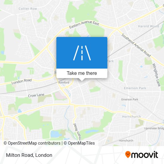 Milton Road map