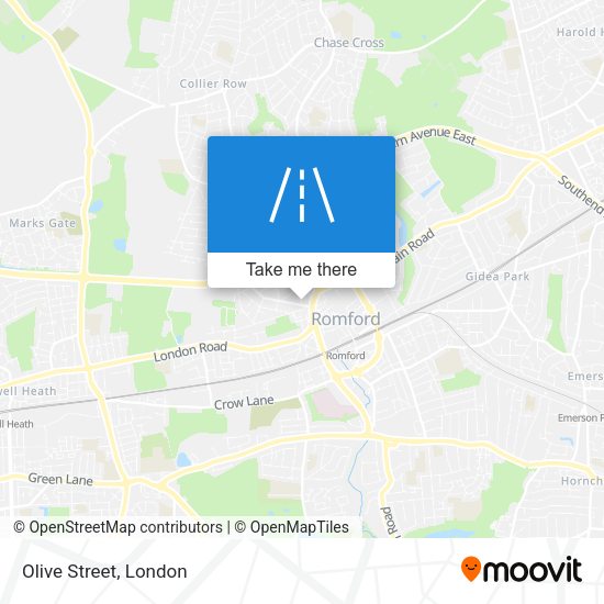 Olive Street map