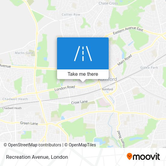 Recreation Avenue map