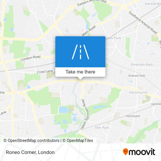 Roneo Corner map