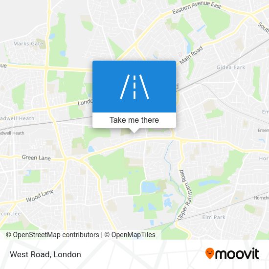 West Road map