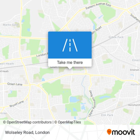 Wolseley Road map
