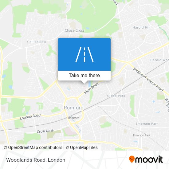 Woodlands Road map