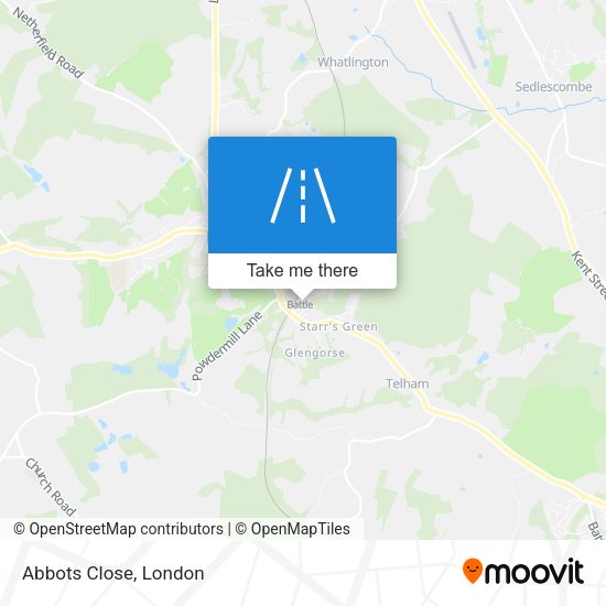 Abbots Close map