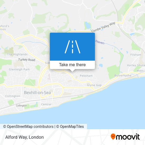 Alford Way map