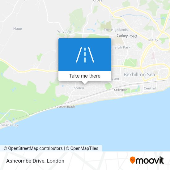 Ashcombe Drive map