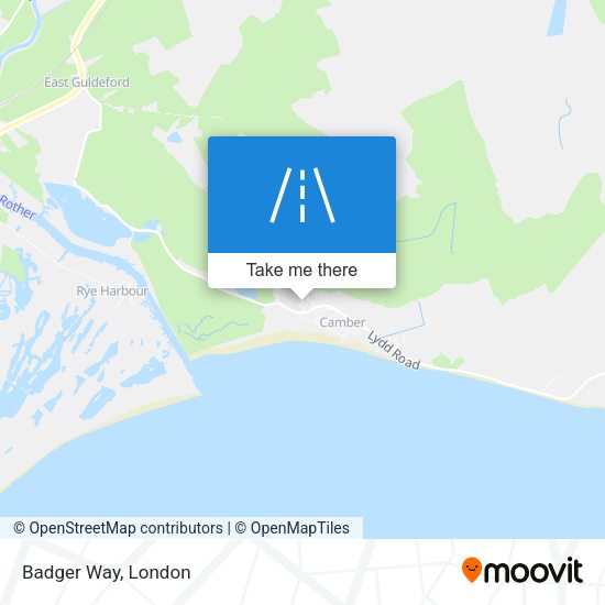 Badger Way map