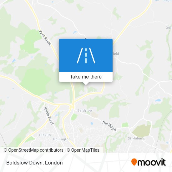 Baldslow Down map