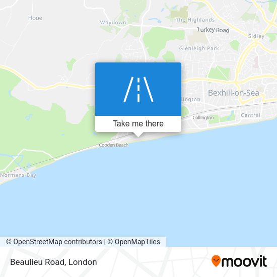Beaulieu Road map