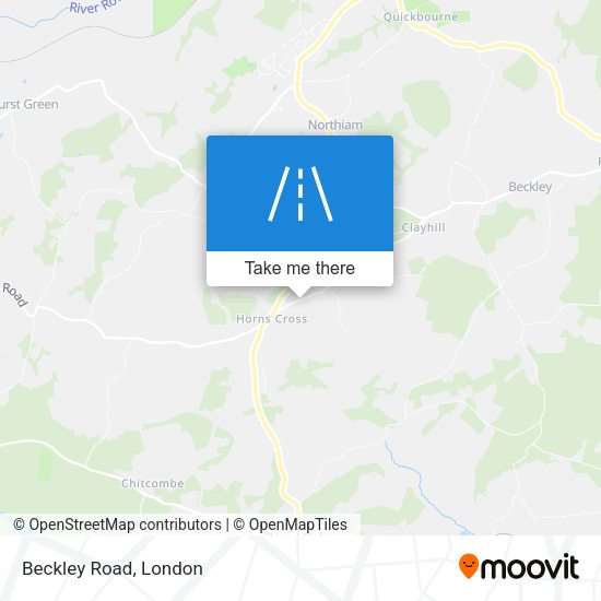 Beckley Road map