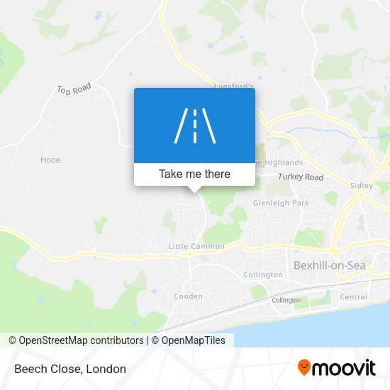 Beech Close map