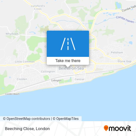 Beeching Close map