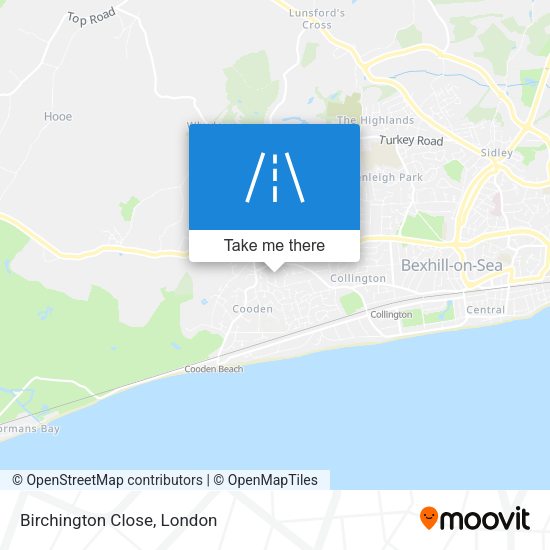 Birchington Close map