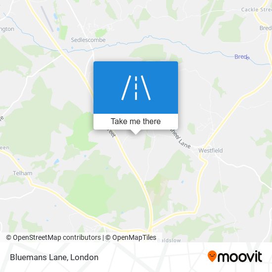 Bluemans Lane map