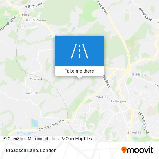 Breadsell Lane map