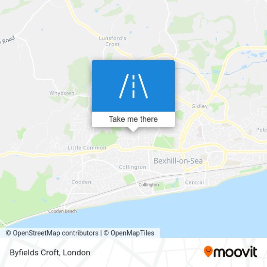 Byfields Croft map
