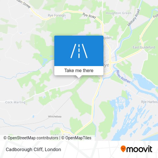 Cadborough Cliff map