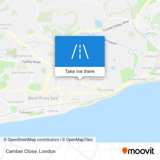 Camber Close map