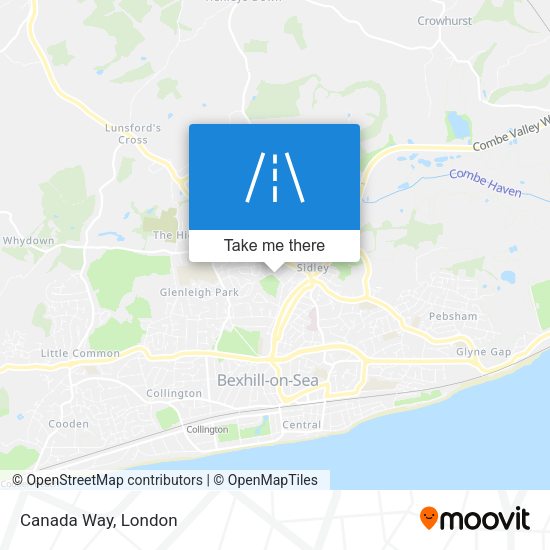 Canada Way map