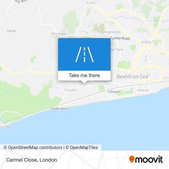 Carmel Close map
