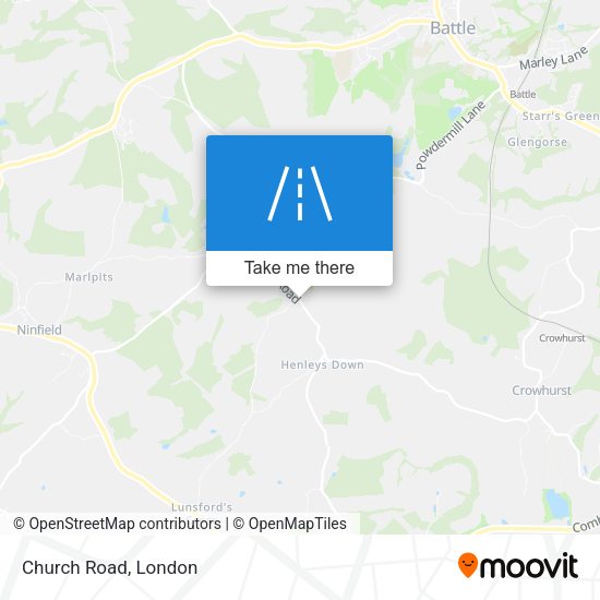 Church Road map
