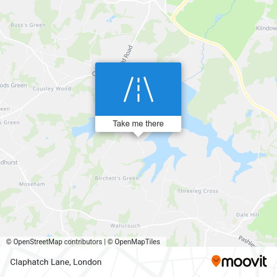 Claphatch Lane map