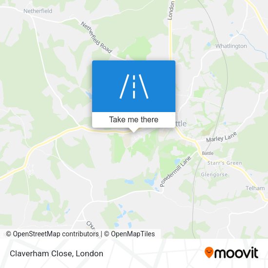 Claverham Close map