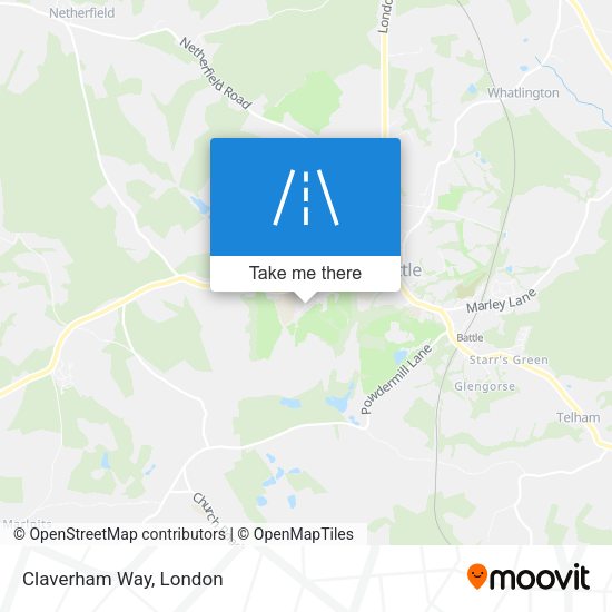 Claverham Way map