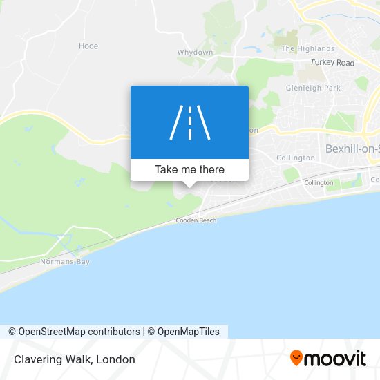 Clavering Walk map