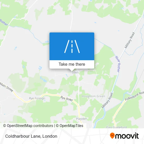 Coldharbour Lane map