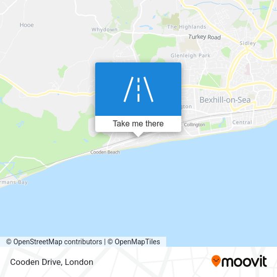 Cooden Drive map