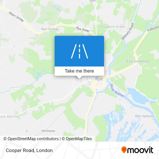Cooper Road map