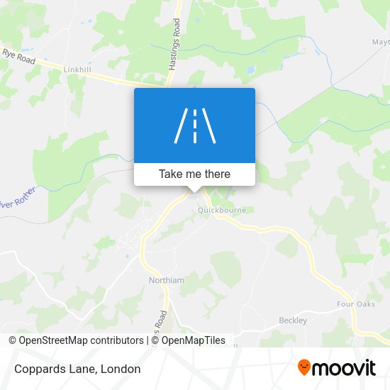 Coppards Lane map
