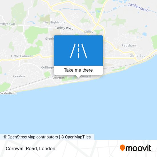 Cornwall Road map