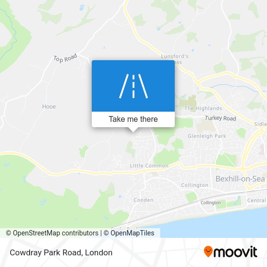 Cowdray Park Road map