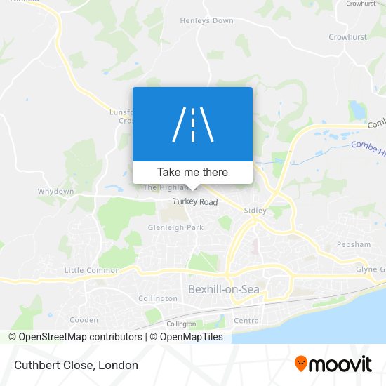 Cuthbert Close map