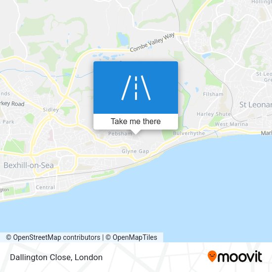 Dallington Close map