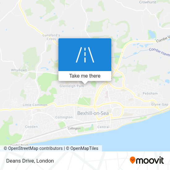 Deans Drive map