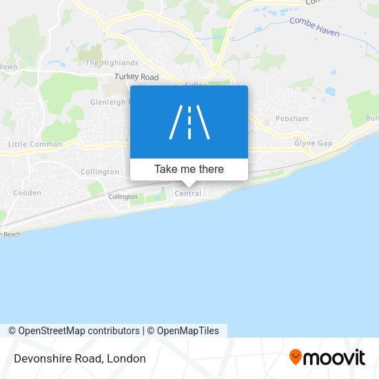 Devonshire Road map