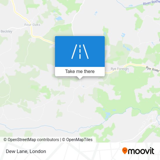 Dew Lane map