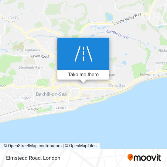Elmstead Road map