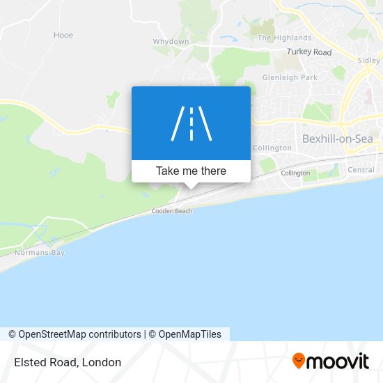 Elsted Road map
