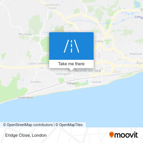 Eridge Close map