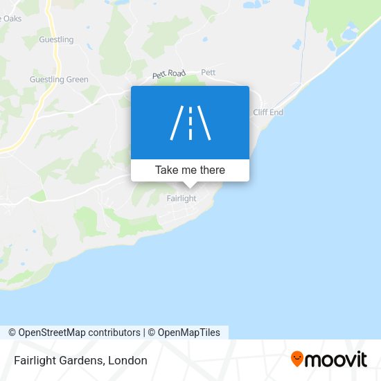 Fairlight Gardens map
