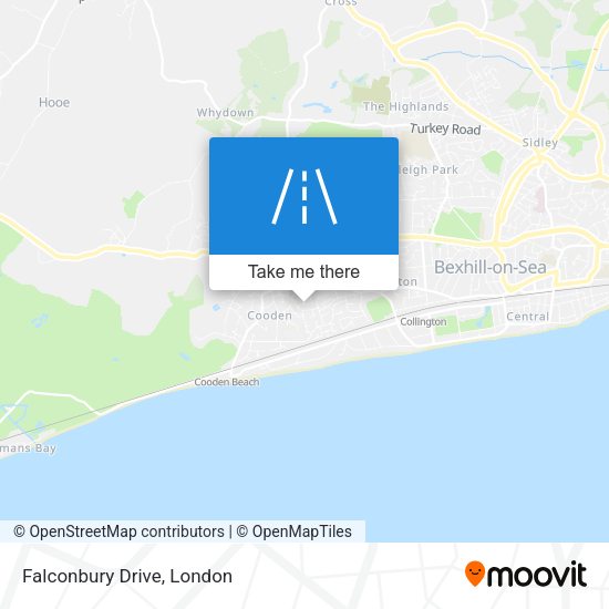 Falconbury Drive map