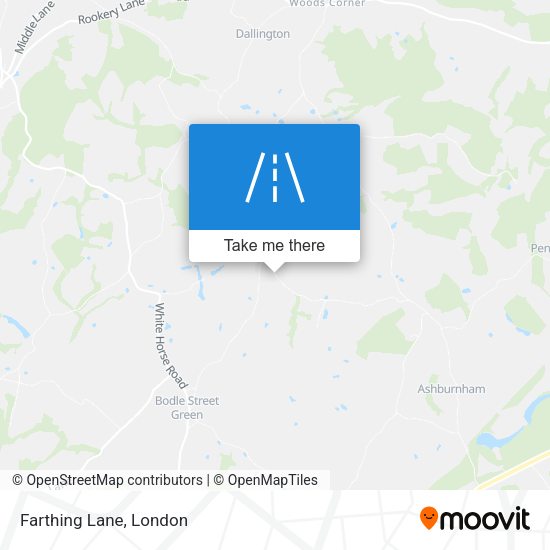 Farthing Lane map