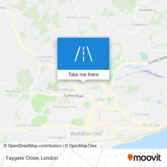 Faygate Close map