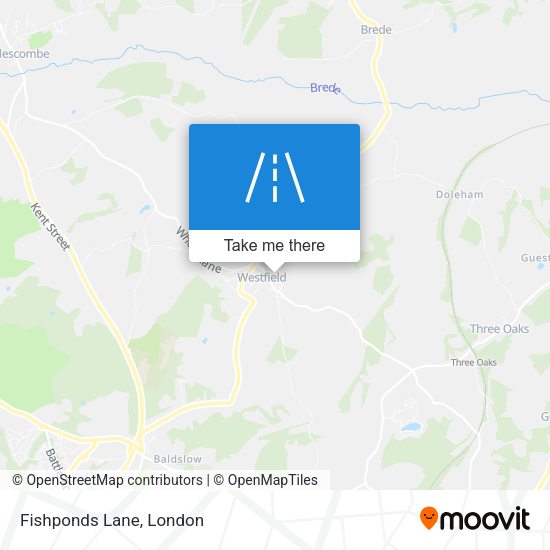 Fishponds Lane map
